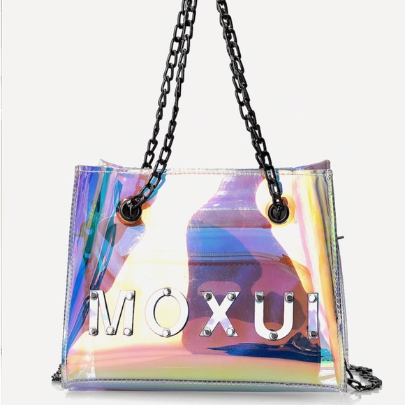 MOXUI studded iridescent bag with inner clutch - Picture 2 of 3